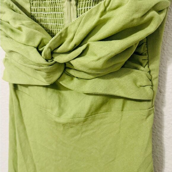 Petal & Pup Rosetta Cutout Cotton & Linen Strapless Dress-Size 2 NWT - Picture 12 of 15